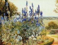 Alfred Parsons - Un Jardin pres de la Tamise (detail), De. , 