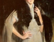 Wiles Irving Ramsay Portrait Of Mrs Edward W Redfield.   