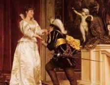 Soulacroix Charles Joseph Frederic The Cavaliers Kiss. Soulacroix, 