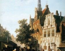 Springer Cornelis Marketview with cityhall Woerden Sun. Springer, 