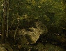 Corot Rocks in the Forest of Fontainebleau, 1860-1865, Det(1. ����, ���-������-������