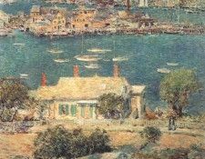 hassam gloucester harbor 1899. ������, ������