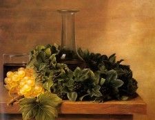 Jensen Johna Laurents A Still Life With Grapes And Wines On A Table. ������, ����� Laurentz