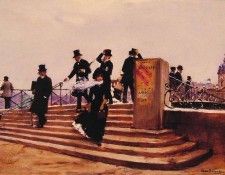 Pont des arts windy day.  
