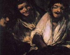 Goya Two Young People Laughing at a Man, 1820-23, 125x66 cm,.   ,  