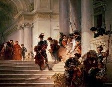     [Cesare Borgia leaving the Vatican]. ,  