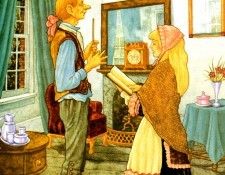 Sh 0004 Ichabod Crane and Katrina Van Tassel DanielSanSouci sqs. ,  -