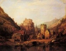 Stanfield George Clarkson Balduinstein On The Lahn. Stanfield  