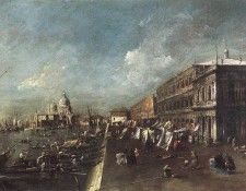 GUARDI Francesco View of the Molo towards the Santa Maria della Salute.  