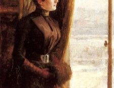 Edelfelt Albert A Portrait Of Madame Vallery Radot. ����������, �������