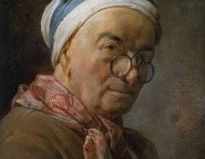 Chardin Jean Baptiste Selfportrait with glasses. , - 