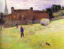 Gauguin - Hay-Making In Brittany. , 