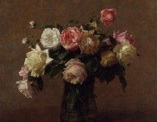Fantin Latour Henri Bouquet of Roses. -, ---