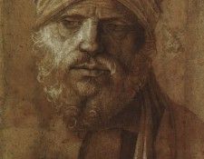 BELLINI,G. MAN WITH A TURBAN, UFFIZI. , 