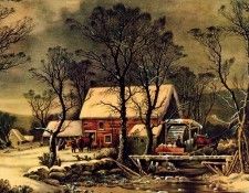 Currier & Ives - Frozen Up, De. ������ � Ives