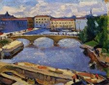 Belkin Veniamin River Zhdanovka in Petrograd Sun. ������, ��������