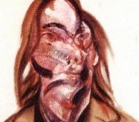 Bacon Three Studies of Isabel Rawsthorne, on light ground, 1. , 