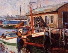Paul-Henri DuBerger - Le chalutier, Gloucester Mass, De. Duberger, -