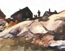 Hopper Rocks at the Fort Gloucester,1924, Private. , 