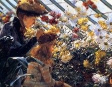 Charles Curran - Chrysanthemums, De. ,  