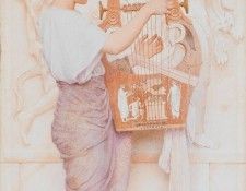 Girl with lute. Bulleid ������ �������