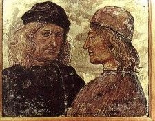SIGNORELLI Luca Self portrait With Vitelozzo Vitelli. , 