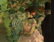 Degas Dancers Backstage, 1876-1883, detalj 2, NG Washington. ����, �����-������-����