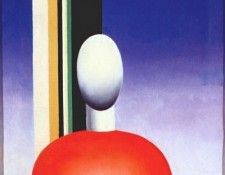 leporskaya figure at a colored column 1932-4. 