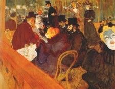 lautrec at the moulin rouge 1892. -,  