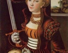 Cranach d.a. Judith victorious, ca 1530, 75x56 cm, Jagdschlo. ,  