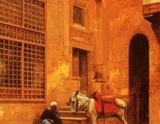 Girardet Eugene Alexis In The Courtyard. �������, ������� �������