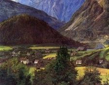 Der Dachstein vom Sophienplatze aus 1835.   
