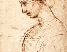 Raphael Waist length Figure of a Young Woman. 