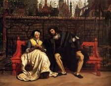 Faust and Marguerite in the Garden. Tissot,  