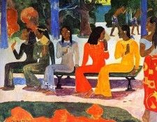 Gauguin Paul The market Sun. , 