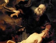 REMBRANDT ABRAHAM AND ISAAC 1635 EREMITAGET Bredius 498. ��������� ������� ��� ����