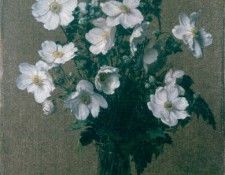 Fantin Latour Japanese Anemones. ������-�����, �����-����-���-������