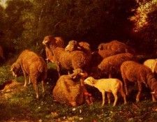 Jacque Charles Emile Les Moutons Dans Le Sous-Bios. ���, ����� �����