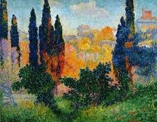 Cross Henri-Edmond Cipresses in Cagnes Sun. , -