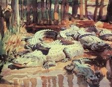 Sargent John Singer Muddy Aligators. ,  