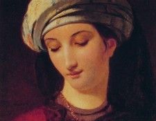 Portrait of A Woman with a Turban. Navez  