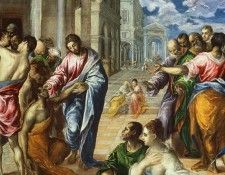 The Miracle of Christ Healing the Blind, El Greco - 1600x120. , -