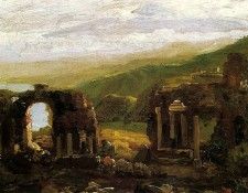 Cole Thomas The Ruins of Taormina (sketch). , 