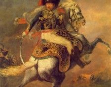 Gericault An Officer of the Imperial Horse Guards Charging, . ,    