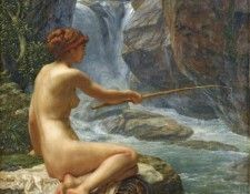 Edward Poynter   Une Nymphe du ruisseau. ,  