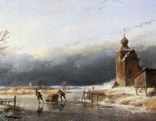 Schelfhout Andreas Scaters near castle Sun. Schelfhout, 