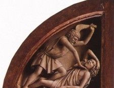 Eyck Jan van The Ghent Altarpiece The Killing of Abel. ,  