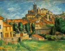 CeZANNE GARDANNE,1885-86, BARNES FOUNDATION. , 