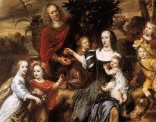 Ovens Jurriaen Portrait of unknown family Sun. , Jurriaen