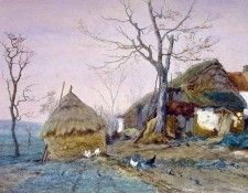 Gabril Paul Joseph Constatin A sunlit farm Sun . ,   